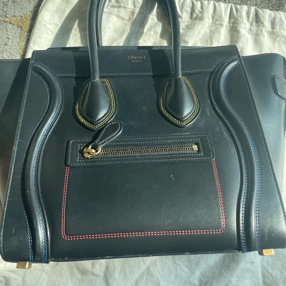 Celine Micro Luggage multi color stitching - Picture 6 of 8